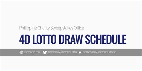 4 digit draw schedule|4D Lotto Draw Schedule 2024 .